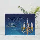 Carte de vacances Hanoukka Candles (Debout devant)