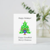 Carte de vacances Hanoukka et Christmas Together (Debout devant)