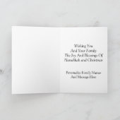 Carte de vacances Hanoukka et Christmas Together (Intérieur)