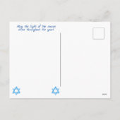 Carte de vacances Hanoukka Pins couverts de neige (Dos)