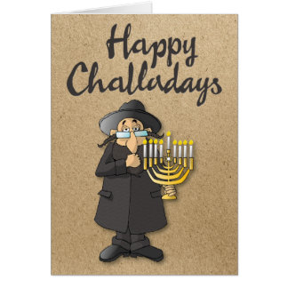 Carte de vacances "Happy Challadays" drôle Hanoukk