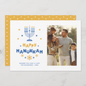 Carte de vacances "Happy Hanoukka" (Devant / Derrière)