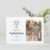 Carte de vacances "Happy Hanoukka" (Debout devant)