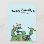 Carte de vacances Happy Hanoukka Mustard Seeds TM (Devant / Derrière)