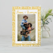 Carte de vacances Happy Kwanzaa Single Photo Foil (Debout devant)