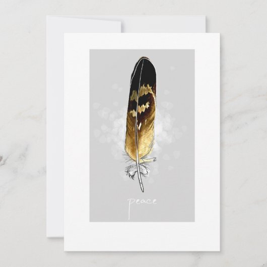 Carte de vacances Hawk Feather Flat (Devant)