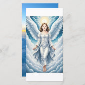 Carte de vacances Heavenel Angel Flat (Devant / Derrière)