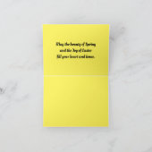 Carte de vacances Hen Avec Chicks (Intérieur)