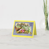 Carte de vacances Hen Avec Chicks (Devant)