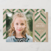 Carte de vacances Herringbone Band - Clover (Devant / Derrière)