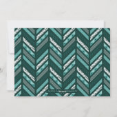 Carte de vacances Herringbone Band - Turquoise (Dos)