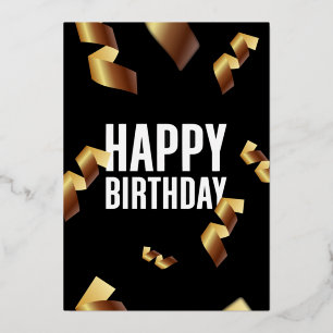 Carte de vacances heureux anniversaire noir arrièr