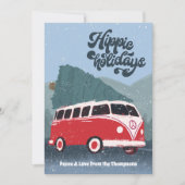 Carte de vacances Hippie Retro Bus (Devant)