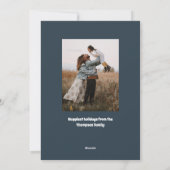 Carte de vacances Hippie Retro Bus (Dos)