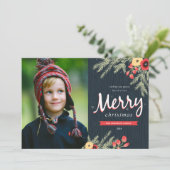 Carte de vacances hiver Foliing (Debout devant)