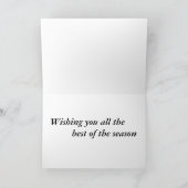 Carte de vacances hiver Touch d'humour (Intérieur)