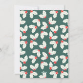 Carte de vacances Holly Jolly Retro (Dos)