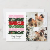 Carte de vacances Holly Merry Bright Retro Washi (Devant)