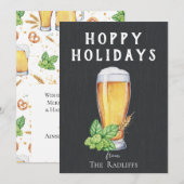 Carte de vacances Hoppy Holidays avec tableau noir (Devant / Derrière)