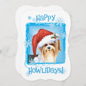 Carte de vacances Howlidays Biewer Terrier (Devant / Derrière)