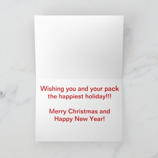 Carte de vacances Howling Wolf (Intérieur)