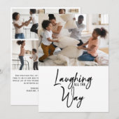 Carte de vacances humoristique avec cinq photos et (Devant / Derrière)