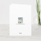 Carte de vacances Hydrangea Tree couvert de neige (Dos)