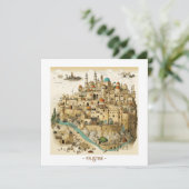 Carte de vacances Illustration Palestine (Debout devant)