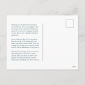 Carte de vacances illustrée Bunny et Snowman (Dos)