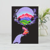 Carte de vacances "Imaginaire Haven" (Debout devant)