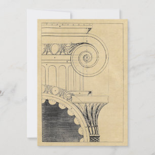 Carte de vacances Ionic Column Architecture