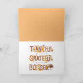 Carte de vacances Jour d'Action de grâce pour enfa (Intérieur)