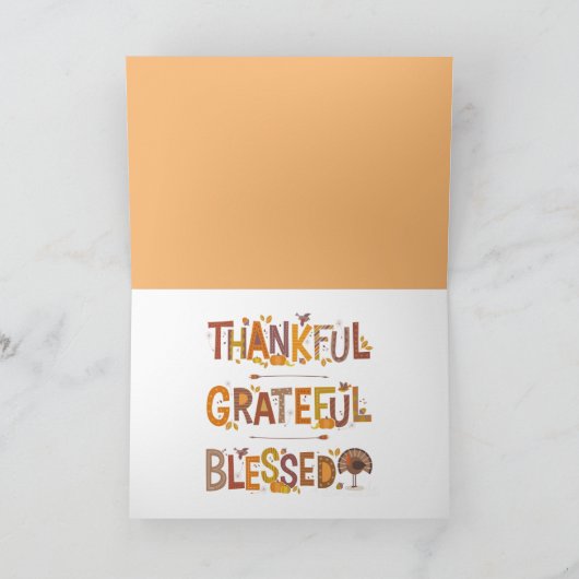 Carte de vacances Jour d'Action de grâce pour enfa (Intérieur)