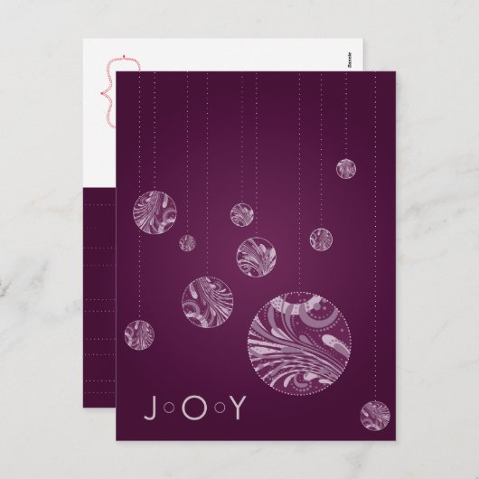 Carte de vacances JOY (Devant / Derrière)