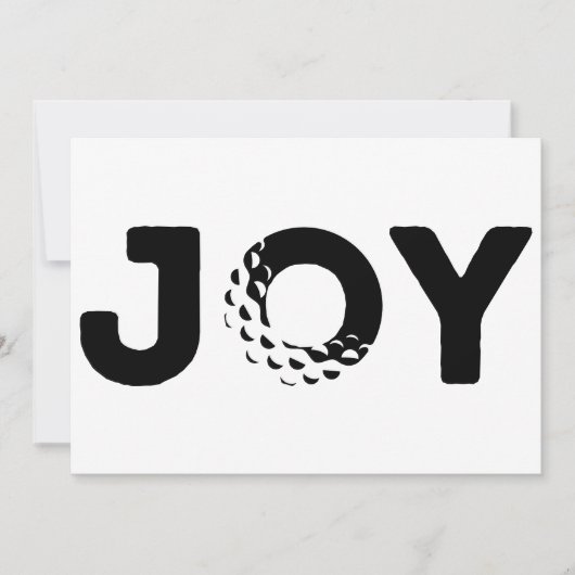 Carte de vacances Joy Golf Flat (Devant)