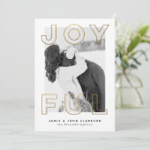 Carte de vacances joyeuse (Debout devant)