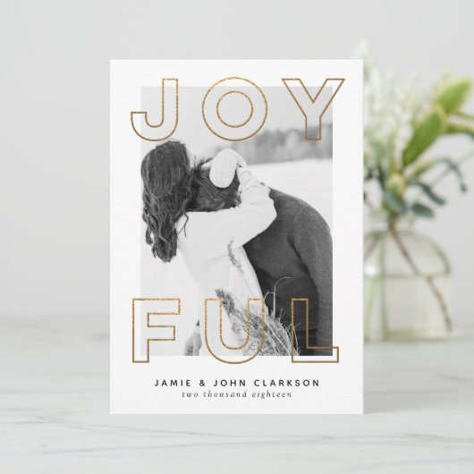 Carte de vacances joyeuse (Debout devant)