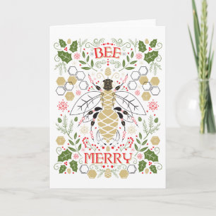 Carte de vacances Joyeuse Abeille
