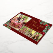 Carte de vacances joyeuse avec photo de gui persis (Rotation)