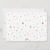 Carte de vacances Joyeuse et Bright Retro Family (Dos)