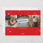 Carte de vacances Joyeuse et Bright White Gold (Dos)