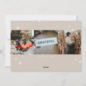 Carte de vacances Joyeuse et Bright White Gold (Dos)