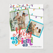 Carte de vacances Joyeuse et brillante famille de  (Devant)