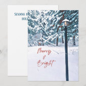 Carte de vacances joyeuse et lumineuse (Devant / Derrière)