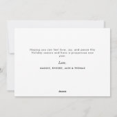 carte de vacances joyeuse nouvelle année (Dos)