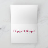 Carte de vacances joyeuses (Intérieur)