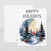 Carte de vacances joyeuses (Devant / Derrière)