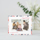 Carte de vacances joyeuses Budget Photo écriture r (Debout devant)