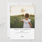 Carte de vacances joyeuses en lettrage manuel (Dos)