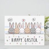 Carte de vacances Joyeuses Pâques (Debout devant)